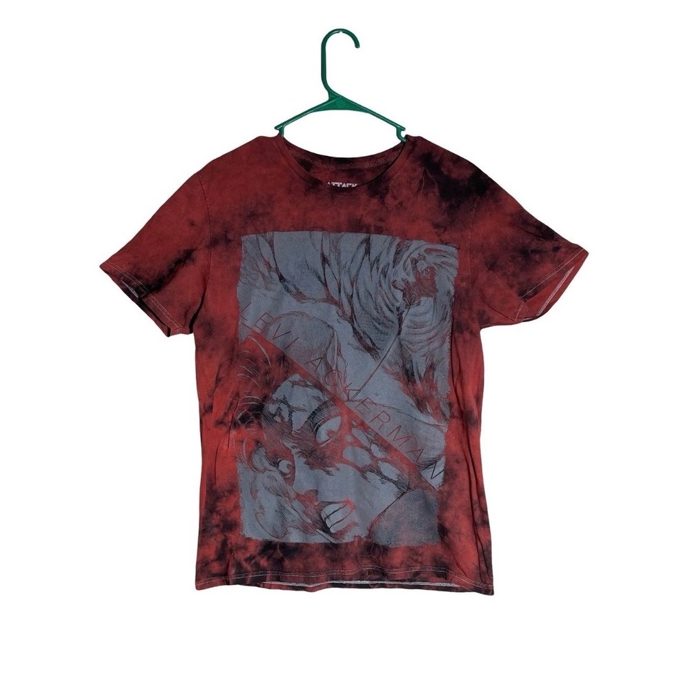 Levi Ackerman Attack on Titan Graphic Tee Tie Dye  M Anime Manga Streetwear